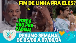 A Infância de Romeu e Julieta Resumo semanal 0306 a 070624 Enzo desmascara Glaucia pra Leandro [upl. by Latin]