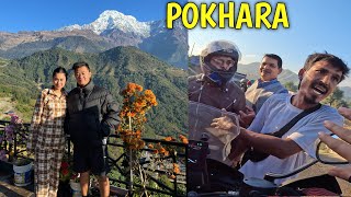 POKHARA JADA LAFDA PARYO🤣  KATHMANDU TO POKHARA  MOTOVLOGGING  MUSTANG SERIES [upl. by Lleumas404]