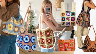 diy crochet granny square bag its sooo goooood [upl. by Debra]