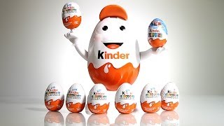 7x Kinder Surprise Eggs from the BIG airport EGG​​​ [upl. by Akimrehs614]