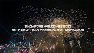 Singapore welcomes 2023 with New Year fireworks at Marina Bay [upl. by Mihsah223]