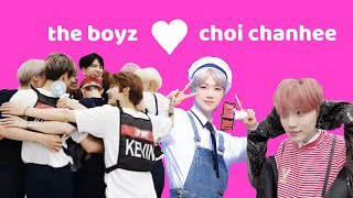 the boyz loving up on choi chanhee for nearly 15 minutes [upl. by Acitel]