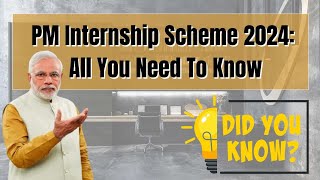 PM Internship Scheme rolled out on pilot basis aims to provide 1 crore internships over five years [upl. by Melak693]