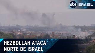 Hezbollah bombardeia Israel com drones e promete novos ataques  SBT Brasil 060824 [upl. by Sirroned]