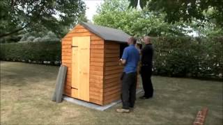 How to felt a shed roof by Taylors Garden Buildings [upl. by Atterehs]