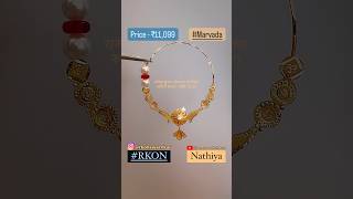 Latest Design Of ✨💕 Nathiya 💕✨ In 18caratgold With Pricerkon gold jewellery reels nathiya [upl. by Akiras963]