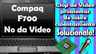 Compaq F700  Reparacion  Desensamble  Calentamiento  Reflow [upl. by Ahsataj770]