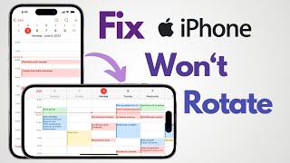 How to Fix iPhone Screen Wont Rotate 3 Easy ways [upl. by Tiernan]