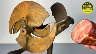 Rusty Meat Slicer Restoration  I’m Making a Sandwich for You [upl. by Elo524]