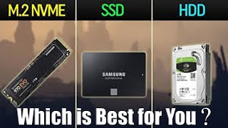 nvme vs ssd vs hdd Which Type is Best for Your Device [upl. by Ylra]