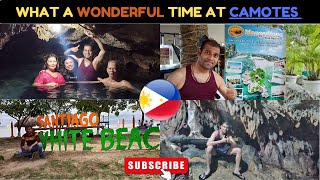 A DAY IN CAMOTES ISLANDS 🏝️🇵🇭 Heaven Cave Mangodlong Beach Resort Santiago Bay Beach [upl. by Mori]