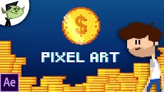 Create Pixel Art Animation Easy in After Effects  Tutorial [upl. by Emili]