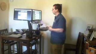 Ergotron WorkFit S Review  SitStand Dual Screen Desk [upl. by Namsu]