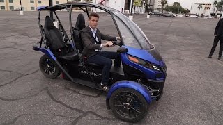 Arcimoto 3wheeler Demo  CES 2016 [upl. by Loris771]