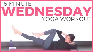 Wednesday 7 Day Yoga Challenge Power Yoga Workout  Sarah Beth Yoga [upl. by Anilat15]