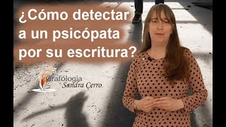 ¿Cómo detectar a un psicópata por su escritura [upl. by Ainet298]