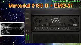 Mercuriall 6160 III EVH 5150III 100S Guitar Amp Plugen  Pickup EMG 81 [upl. by Romy21]