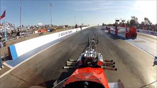 Mallory amp Brady Junior Fuel Dragster  Qualifying Pass  2013 March Meet [upl. by Wolgast564]