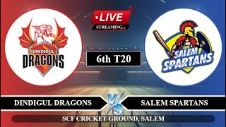 🔴Live DD vs SS 6th T20 Live  TNPL Live Score  Dindigul vs Salem Live [upl. by Jobe]