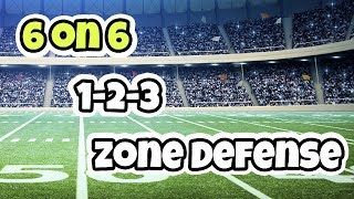 6 on 6 Flag Football 123 Zone Defense [upl. by Argella328]