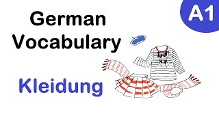 Lesson 4  A1 German Vocabulary  Kleidung  Learn German in UrduHindi [upl. by Barton]