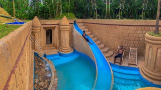 120 Days Building An Underground Temple House With Water Slide To Underground Swimming Pool [upl. by Meek]