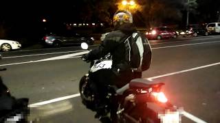 Yamaha MT03 Exhaust sound  Flames [upl. by Okajima3]