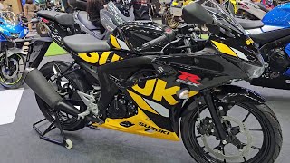 New 2024 Suzuki GSX R 150  Black Yellow Walkaround [upl. by Etteluap]