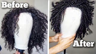 How to Restore a Synthetic Curly Wig [upl. by Ardnaet]