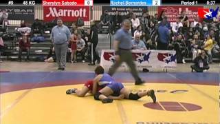 2011 US Open FRI WM 48 KG Sherylyn Sabado vs Rachel Bernardes Champ Round 1 [upl. by Lachus]