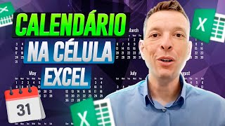 Excel Calendário na Célula [upl. by Yauq]