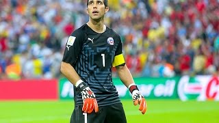 Claudio bravo best saves ChileBarcelona [upl. by Nueovas83]