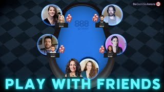 Play a Private Game with Friends on 888poker Mobile or Desktop [upl. by Inahs]