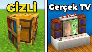 MINECRAFT 10dan Fazla GİZLİ Redstone Hilesi [upl. by Barrada]