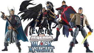 Every Marvel Legends Black Knight Dane Whitman Comparison List Toybiz and Hasbro [upl. by Truda]