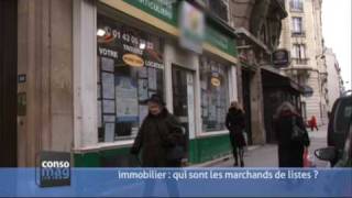 CONSOMAG « Immobilier  qui sont les marchands de listes de location » [upl. by Llednew]