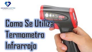 Como Se Utiliza Termómetro Infrarrojo Sin Contacto  Pirometro UNIT UT 300S [upl. by Ojahtnamas188]