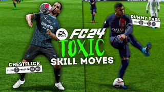 HOW TO DO 10 TOXIC SKILL MOVES in EA FC 24 [upl. by Naegem]