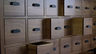 Making a Big 21 Drawer Apothecary Cabinet Out of Walnut [upl. by Inod]