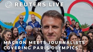 LIVE French President Emmanuel Macron speaks to foreign journalists ahead of Olympic Games [upl. by Zindman271]