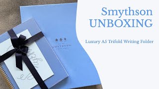 SMYTHSON UNBOXING Luxury Stationery 🎁 [upl. by Fates]