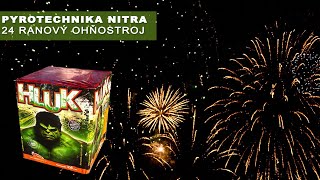 Pyrotechnika Nitra  24 Ranový ohňostroj Hluk Army Shop Nitra TifanTEX [upl. by Feldt]