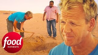 Gordon Ramsay Has The Full quotCooking In The Desertquot Experience In India  Gordons Great Escape [upl. by Roane]