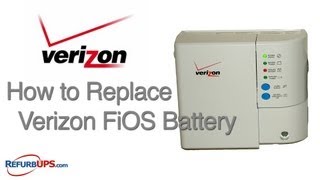 How to Replace Verizon FiOS Battery [upl. by Ehsiom]