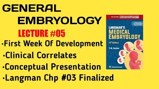 GENERAL EMBRYOLOGY  05  FIRST WEEK OF DEVELOPMENT CLINICAL CORRELATES [upl. by Elora]