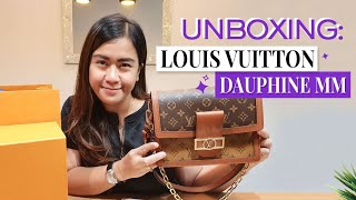 LOUIS VUITTON DAUPHINE MM Unboxing  Details  Ways to Wear [upl. by Maibach]