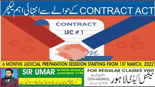 CONTRACT ACT 1872 LECTURE 1 SECTION 130 [upl. by Enirehtak]