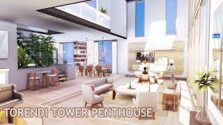 Torendi Tower Penthouse  Bright Interior  The Sims 4  No CC  Stop Motion Build [upl. by Mordecai943]