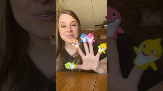 Baby Shark Finger Family Fun 🦈kidssongs kidslearning [upl. by Elleinnod]