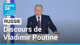 REPLAY  Discours de Vladimir Poutine devant la Nation • FRANCE 24 [upl. by Anilah734]